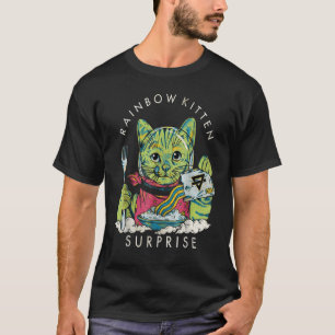 Vintage Rainbow Kitten Surprise Cat T-Shirt
