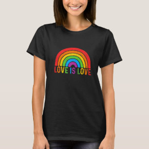 Vintage Rainbow Lgbt Pride Love Is Love 1 T-Shirt