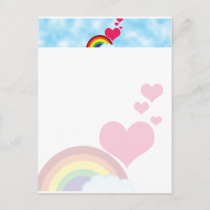 Vintage Rainbow Postcard