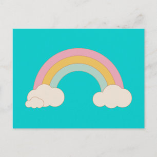 Vintage Rainbow Postcard