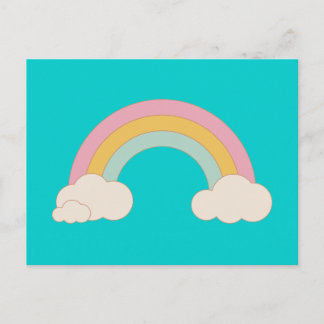 Vintage Rainbow Postcard
