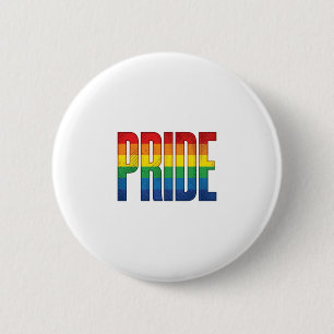 Vintage Rainbow Pride Typography Shirt Design_1 6 Cm Round Badge