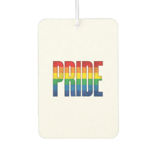 Vintage Rainbow Pride Typography Shirt Design_1 Car Air Freshener