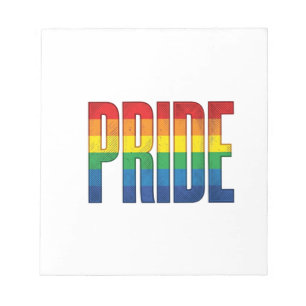 Vintage Rainbow Pride Typography Shirt Design_1 Notepad