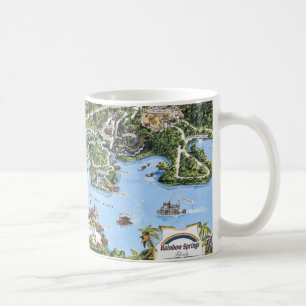 Vintage Rainbow Springs Florida Map Coffee Mug