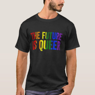 Vintage Rainbow The Future Is Queer Pride Lesbian T-Shirt