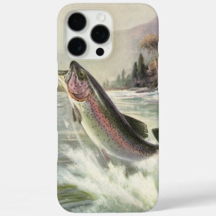 Vintage Rainbow Trout Fisherman Fishing for Fish iPhone 16 Pro Max Case