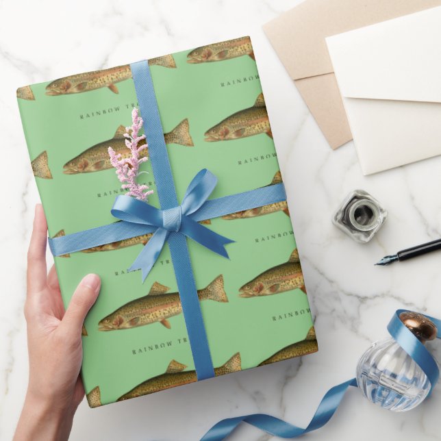 Vintage Rainbow Trout Wrapping Paper (Gifting)