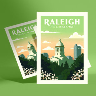 Vintage Raleigh North Carolina Postcard