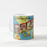 Vintage Raleigh North Carolina Postcard Coffee Mug<br><div class="desc">A wonderful vintage postcard greeting from Raleigh,  North Carolina repurposed!</div>