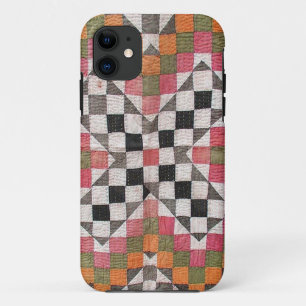 Vintage Ralli Quilt Orange iPhone 11 Case