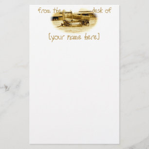 Vintage Ranch Wagon customisable stationery
