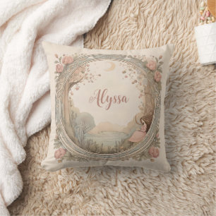 Vintage Rapunzel Fairytale Cushion