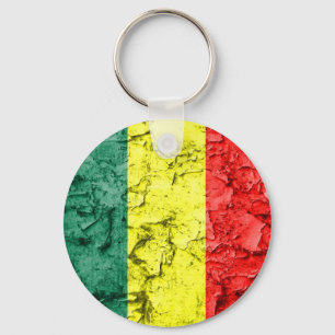 Vintage rasta flag key ring