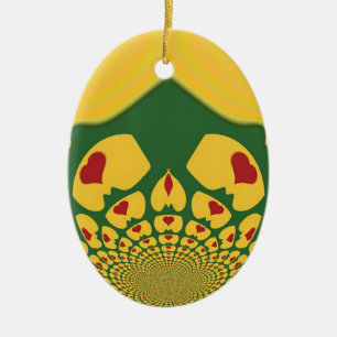 Vintage Rastas Colour One Lovely Hakuna Matata.jpg Ceramic Ornament