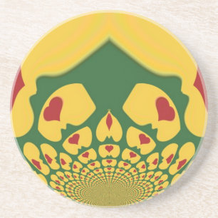 Vintage Rastas Colour One Lovely Hakuna Matata.jpg Coaster