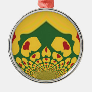 Vintage Rastas Colour One Lovely Hakuna Matata.jpg Metal Ornament