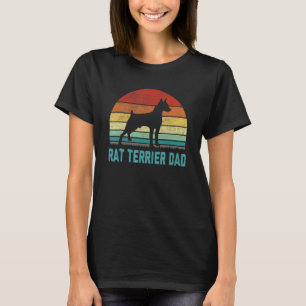 Vintage Rat Terrier Dad Dog T-Shirt