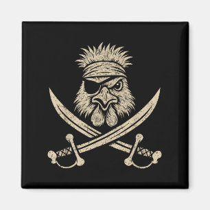 Vintage Rate Silkie Chicken And Crossbones Farm An Magnet