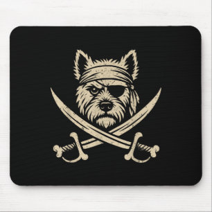 Vintage Rate West Highland White Terrier Crossbone Mouse Pad