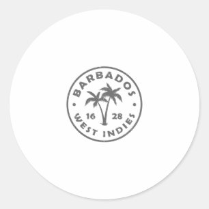 Vintage Rdos Palm Tree Mens Womens Girls Boys Souv Classic Round Sticker