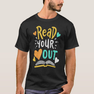 Vintage Read Your Heart Out English Teacher Book R T-Shirt