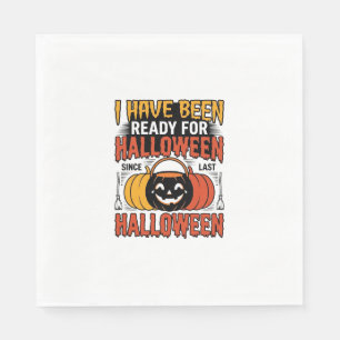 Vintage Ready For Halloween Candy Bucket Shirt Des Napkin