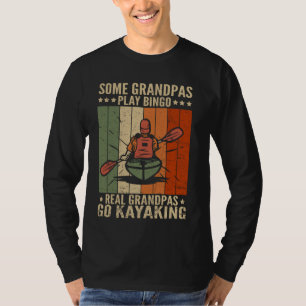 Vintage Real Grandpas Go Kayaking Funny Kayak Love T-Shirt