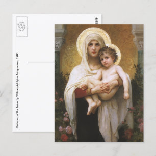 Vintage Realism, Madonna of the Roses, Bouguereau Postcard
