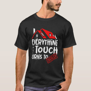 Vintage Realtor Real Estate Everything I Touch Tur T-Shirt