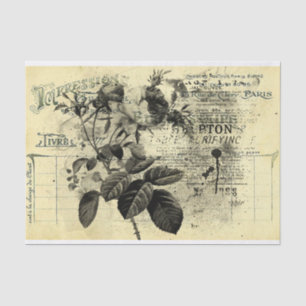 Vintage Receipt Tissue Paper