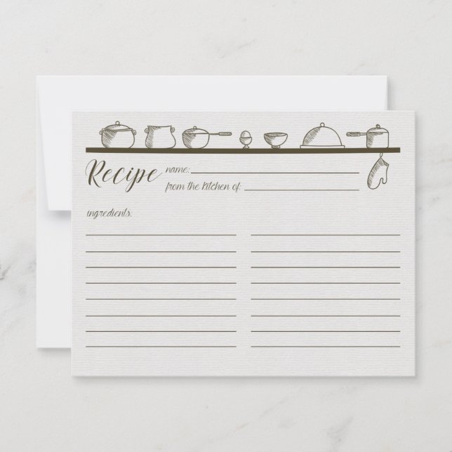 Vintage Recipe Card (Front)