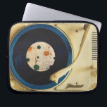 Vintage Record player Laptop Sleeve<br><div class="desc">Vintage and hipster record player.</div>