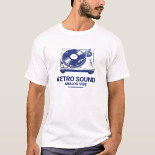 Vintage Record Player Retro Vinyl Turntable Analog T-Shirt