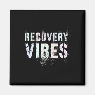 Vintage Recovery Vibes Sober Clean Aa Na Family Su Magnet