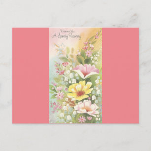 Vintage Recovery With Flowers Postcard