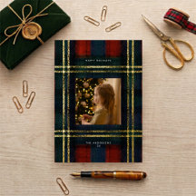 Vintage Red And Green Tartan Preppy Photo