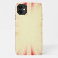 Vintage red and yellow sunburst