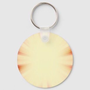Vintage red and yellow sunburst key ring