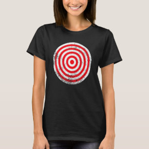 Vintage Red Archery Target Prank Bullseye Archery T-Shirt