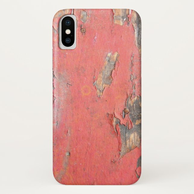 Vintage Red Barn Wood Case-Mate iPhone Case (Back)