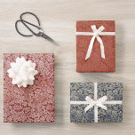 Vintage Red Blue Bird and Anemone Morris Pattern Wrapping Paper Sheet<br><div class="desc">The three wrapping paper sheets are red and blue colour variants of the vintage pattern "Bird and Anemone" by William Morris. from 1881,  now in the public domain.</div>