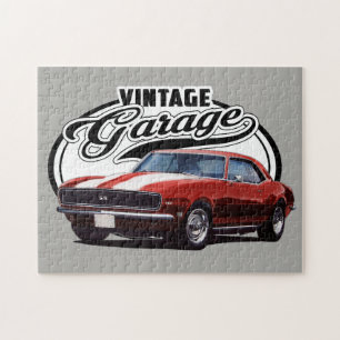 Vintage Red camaro Jigsaw Puzzle