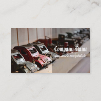 Vintage Red Cars Business Card