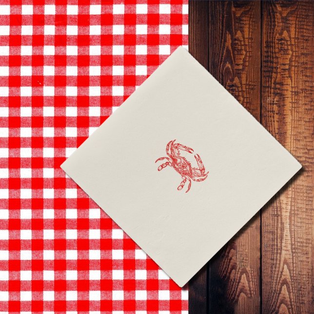 Vintage  red  crab  napkin (Creator Uploaded)