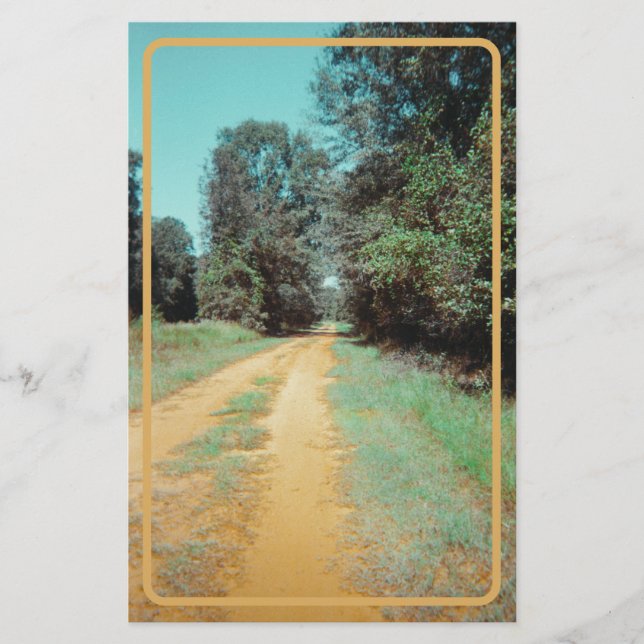 Vintage Red Dirt Path Stationery (Front)