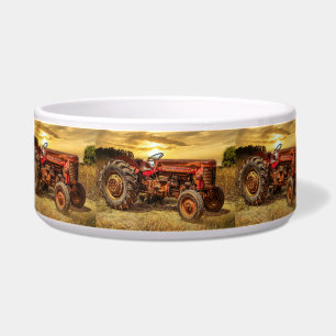 Vintage Red Farm Tractor