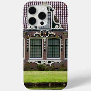 Vintage Red Green Zaan Windmill Museum Holland iPhone 15 Pro Max Case