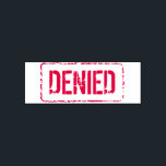 Vintage red ink DENIED Self-inking rubber Stamp<br><div class="desc">Vintage red ink DENIED Self-inking rubber Stamp. Handy for documents and private papers. Personalised school and office supplies. Vintage border and typography template. Custom sign stamps for teacher,  office worker,  business employee,  coworker,  boss,  corporate company manager,  job,  staff,  personnel,  work etc.</div>
