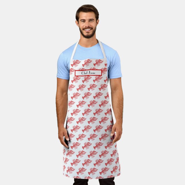 Vintage Red Lobster #1 Drawing Apron (Worn)